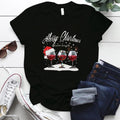 Merry Chrismas Merry Christmas 2026 New Year Christmas plus size crew neck short sleeve T-shirt
