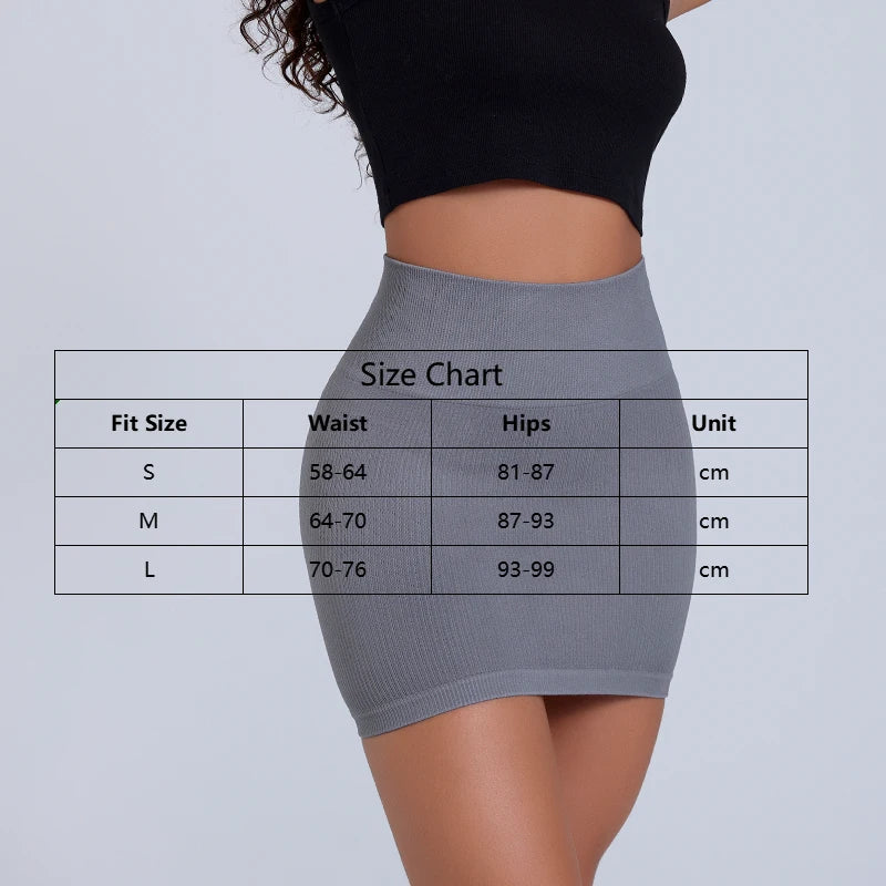Spring Summer New High Waist Elastic Business Women Mini Skirt Black Slimming Knitted Half Body Skirt Professional Work
