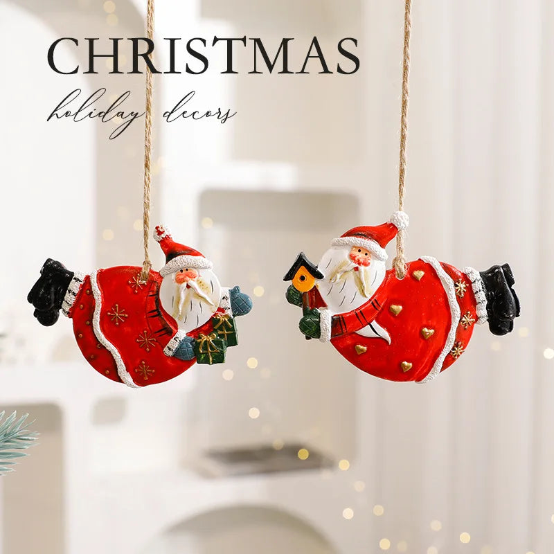 Christmas Tree Decorations Christmas Resin Pendant Ornaments Home Decor DIY Gifts DIY Handmade Jewelry
