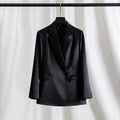 Women Outerwear for Spring and Summer 2026 New Flowing Satin Suit Light Luxury High-end Loose top Temperament Slimming Outerwear
