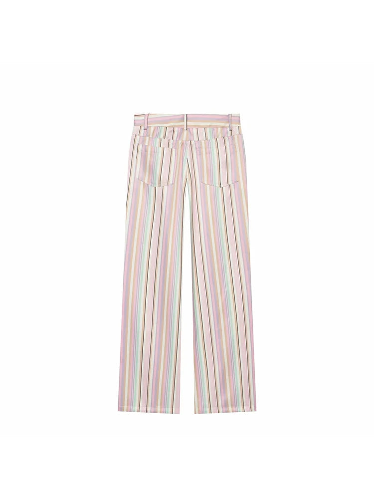 Women Wide Leg Pants Office Women Pockets Pleated Long Trousers Fashion Female Casual Spring Summer Streetwear Pants