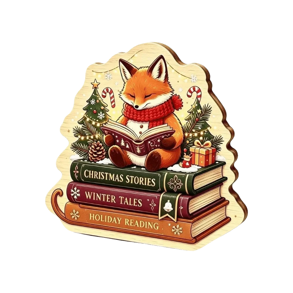 Christmas Theme Wooden Christmas Decoration Star Shape Snowman Deer Xmas Wall Art 2D Print Rabbit Wall Decor Home Decoration
