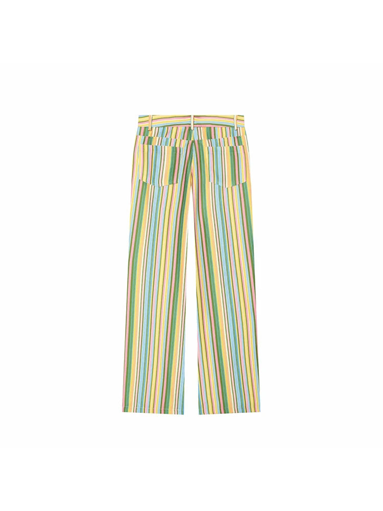 Women Wide Leg Pants Office Women Pockets Pleated Long Trousers Fashion Female Casual Spring Summer Streetwear Pants