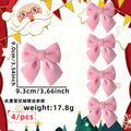 Christmas Decor Scenarios - Velvet Bow Hanging Ornaments - Tree/Wreath/Gift Box Accessories