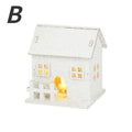 Creative Christmas House Decoration With LED Lights Shining Snowflake Ornament For Xmas Home Tabletop Holiday Party Decor
