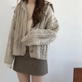 Autumn Winter Fashion Cardigan Sweater Women Knitted Coats Female Long Sleeve Solid Casual Knit Jacket Cardigans Tops Knitwear