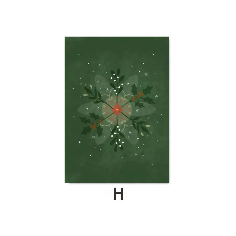 Christmas Decor Tree Garland Wall Art Canvas Painting Nordic Posters and Prints Merry Christmas Picture Living Room Home Decor