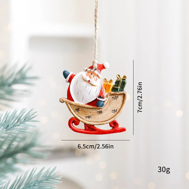 Christmas Tree Decorations Christmas Resin Pendant Ornaments Home Decor DIY Gifts DIY Handmade Jewelry