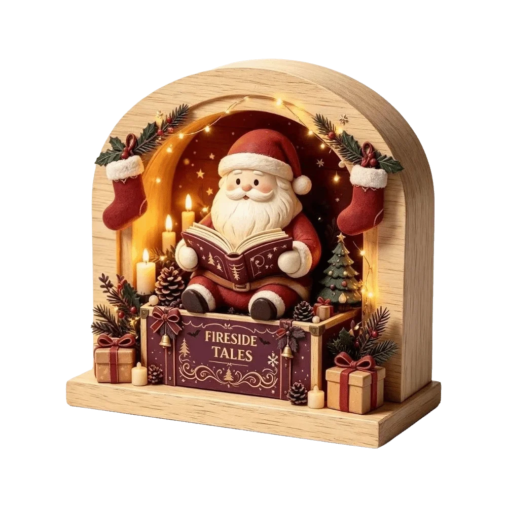 Christmas Theme Wooden Christmas Decoration Star Shape Snowman Deer Xmas Wall Art 2D Print Rabbit Wall Decor Home Decoration