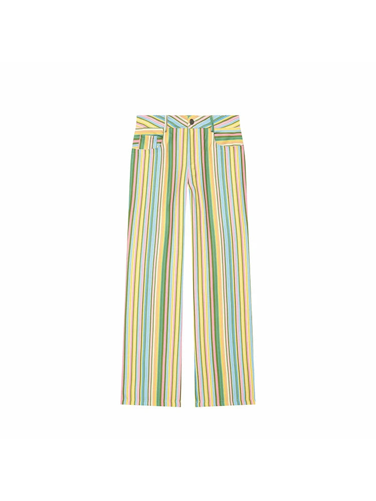 Women Wide Leg Pants Office Women Pockets Pleated Long Trousers Fashion Female Casual Spring Summer Streetwear Pants