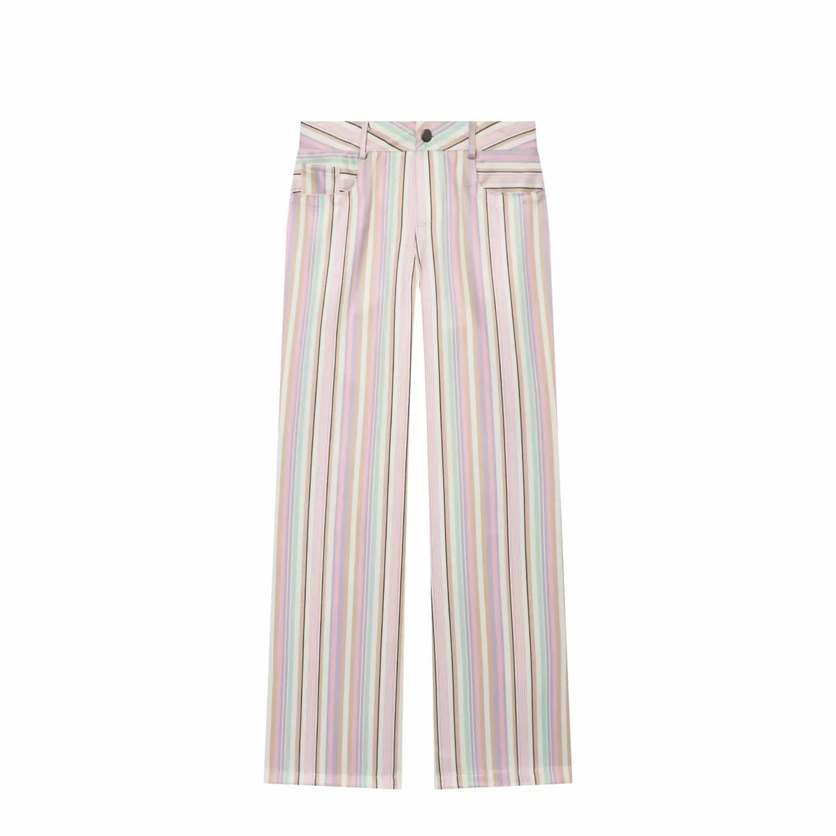 Women Wide Leg Pants Office Women Pockets Pleated Long Trousers Fashion Female Casual Spring Summer Streetwear Pants